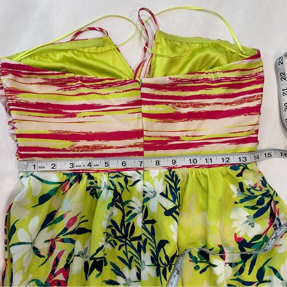 One33 Social Floral Halter Maxi Dress Size 6 - Picture 12 of 16